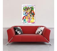 Disney - Poster - Princesse - Je suis une princesse + 1 paquet de tesa Powerstrips® - contenu 20 pièces