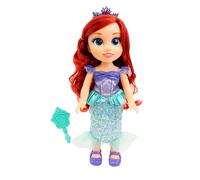 Disney Princesse - Poupée 38cm Ariel La Petite Sirène - Licence Officielle Disney - Collection Mon Amie Princesse - Robe Effets Argentés Et Brosse Incluse - Poupées à Collectionner - Dès 3 Ans