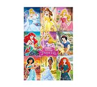 Disney PP33603 Princess (Collage) Maxi Poster, Bois Dense, Multicolore, 61 x 91,5 cm