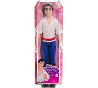 Mattel Princesses Disney Poupée articulée Prince Éric dans sa tenue emblématique avec chemise en tissu, pantalon moulé et bottes moulées, à collectionner, Jouet Enfant, Dès 3 ans, HLV97