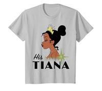 Disney Princess And The Frog His Tiana T-Shirt, Enfant, Argent, 10 ans