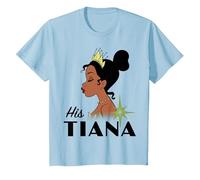 Disney Princess And The Frog His Tiana T-Shirt, Enfant, Bleu Céleste, 8 ans