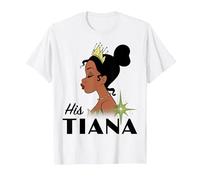 Disney Princess And The Frog His Tiana T-Shirt, Homme, Blanc, 6XL