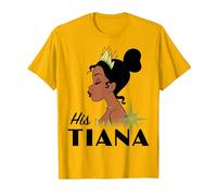 Disney Princess And The Frog His Tiana T-Shirt, Homme, Doré vif, S