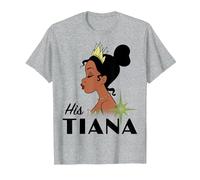 Disney Princess And The Frog His Tiana T-Shirt, Homme, Gris Chiné, 6XL