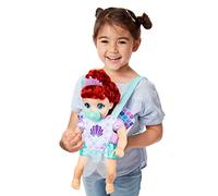 Disney Princess Ariel Baby Doll with Carrier Set, Official Disney by Jakks Pacific, Includes Adorable Baby Ariel Doll with Carrier and Accessories, for Girls, Roleplay Fun for Kids 2+