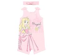 Disney Princess Aurora - Ensemble barboteuse et bandeau avec nud pour petites filles - Aurora 4T