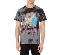 Disney Princess BB Classic Young Men's Short Sleeve Tee Shirt, Black/Charcoal, Large