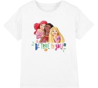 Disney Princess - "Be True, Be You" T-shirt pour enfants TV4728 (104) (Blanc)