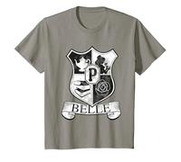 Disney Princess Belle Crest T-Shirt, Enfant, Ardoise, 12 ans