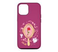 Disney Princess Belle Enchanted Rose in Mirror Pink Coquette Coque pour iPhone 12/12 Pro