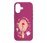 Disney Princess Belle Enchanted Rose in Mirror Pink Coquette Coque pour iPhone 17