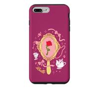 Disney Princess Belle Enchanted Rose in Mirror Pink Coquette Coque pour iPhone 7 Plus/8 Plus
