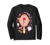 Disney Princess Belle Enchanted Rose in Mirror Pink Coquette Manche Longue