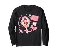 Disney Princess Belle in Magic Mirror Pink Coquette Collage Manche Longue