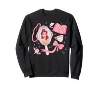 Disney Princess Belle in Magic Mirror Pink Coquette Collage Sweatshirt