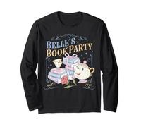 Disney Princess Belle's Book Party Cute Mrs. Potts & Chip Manche Longue