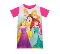 Disney Princess Chemise de Nuit Fille | Robe de Nuit Princesse pour Enfants | Pyjama Court Ariel Rapunzel Cinderella Belle Aurora Multicolore 3-4 Ans