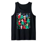 Disney Princess Christmas FA La La La Winter Holiday Letters Débardeur