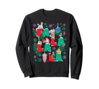 Disney Princess Christmas FA La La La Winter Holiday Letters Sweatshirt