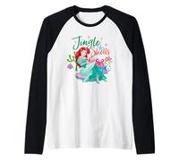 Disney Princess Christmas Jingle Shells Little Mermaid Ariel Manche Raglan