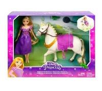 Disney princess - coffret luxe raiponce maximus et pascal - poupee tenue du film cheval cameleon - set jouet et carte animaux