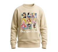 Disney Princess Collage - Once Upon A Time - Pull design rétro conte de fées - Pierre naturelle - XXL