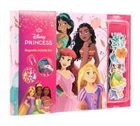 Disney Princess DP24358 Livre magnétique pour enfants à partir de 3 ans - Avec 40 figurines magnétiques et accessoires - Livre de jeux créatif - Cendrillon, Arielle, Belle & Co