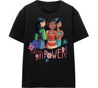 Disney Princess - "Extra Girl Power !" T-shirt Homme/Femme Unie TV17153 (S) (Noir)