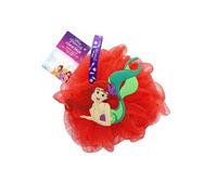 DISNEY PRINCESS - Fleur de Douche Silicone 3D Ariel - Éponge Corps Enfant - Nettoyage Doux et Mousseux - Massage Légèrement Exfoliant - Accessoire Bain Ludique - Produit Officiel Disney