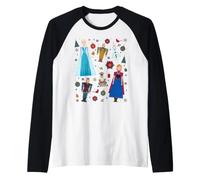Disney Princess Frozen Holiday Nutcrackers Christmas Collage Manche Raglan