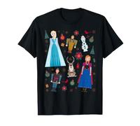 Disney Princess Frozen Holiday Nutcrackers Christmas Collage T-Shirt