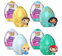 Disney Princess Funko Pocket Pop Eggs Lot de 4 princesses - Ariel, Belle, Cendrillon et Jasmin