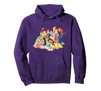 Disney Princess Group Photo Sweat à Capuche, Unisexe pour adultes, Violet, XXL