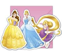 Disney Princess - Invitations "Heart Strong" pack de 6 - carton, papier SG31206 (taille unique) (Coloré)