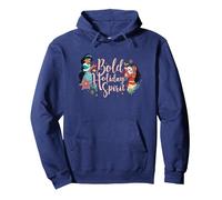 Disney Princess Jasmine and Moana Bold Holiday Spirit Sweat à Capuche, Unisexe pour adultes, Bleu Marine, S