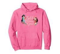 Disney Princess Jasmine and Moana Bold Holiday Spirit Sweat à Capuche, Unisexe pour adultes, Rose vif, S