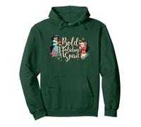 Disney Princess Jasmine and Moana Bold Holiday Spirit Sweat à Capuche, Unisexe pour adultes, Vert Forêt, XL