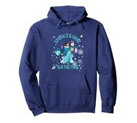 Disney Princess Jasmine Sparkle & Shine Sweat à Capuche, Unisexe pour adultes, Bleu Marine, XXL