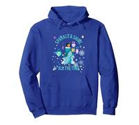 Disney Princess Jasmine Sparkle & Shine Sweat à Capuche, Unisexe pour adultes, Bleu Royal, XXL