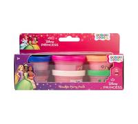 Disney Princess Kit de pâte à modeler | Okidoki Dough Party Pack avec 6 couleurs | Pâte à modeler pour enfants à partir de 3 ans | Kit de pâte à modeler créatif pour filles | Avec Vaiana, Cendrillon