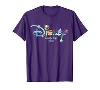 Disney Princess Letters Logo Family Trip Matching 2026 T-Shirt, Homme, Violet, S