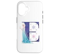 Disney Princess Monogramme La Reine des Neiges Lettre E pour Elsa Coque pour iPhone 16