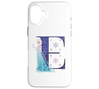 Disney Princess Monogramme La Reine des Neiges Lettre E pour Elsa Coque pour iPhone 16 Plus