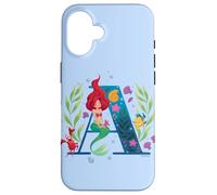 Disney Princess Monogramme sirène Lettre A pour Ariel Coque pour iPhone 16