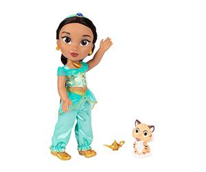 Disney Princess My Singing Friend Jasmine Feature Doll, 14” / 35 cm Tall Doll Sings ‘A Whole New World’, Accessories Included for Added Play, Perfect for Girls Aged 3+