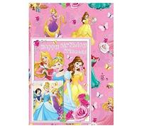 Disney Princess - Papier cadeau, Set Joyeux Anniversaire SG31404 (Taille unique) (Coloré)
