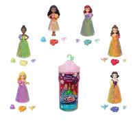 Mattel Mini-poupées Princesses Disney Royauté Color Reveal HRN63, 6 surprises, bague parfumée