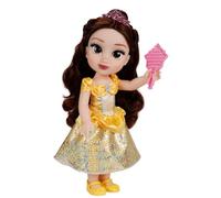 Disney Princess Poupée Belle, poupée de 14" avec yeux " Royal Reflection ". Inclut une robe amovible imprimée sur holofoil platine scintillant, des chaussures, une couronne et une brosse. Parfaite pou