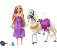 Disney Princess Raiponce & Maximus Figurines de jeu avec brosse de poêle à frire